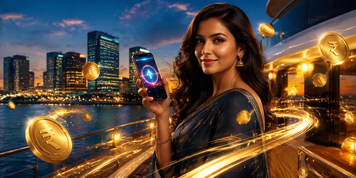 User depositing INR currency via mobile payment app in India